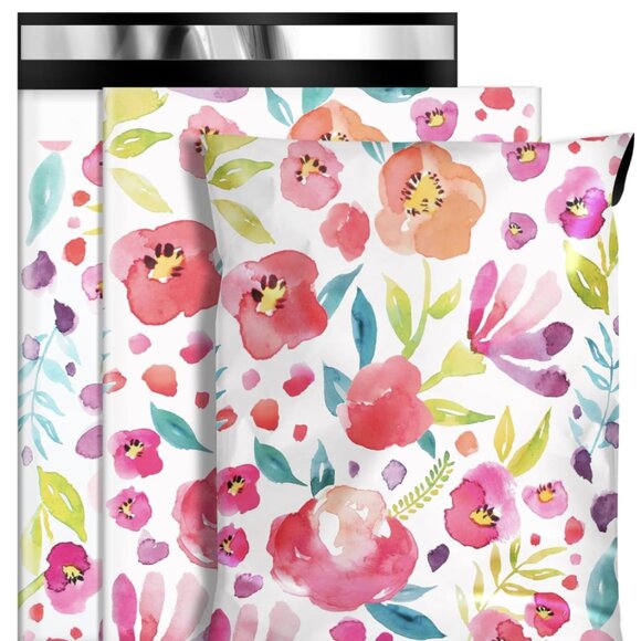 Other - 20ct Large 14.5x19 Floral Poly Mailers